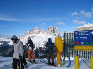 Von Belvedere auf Langkofelgruppe